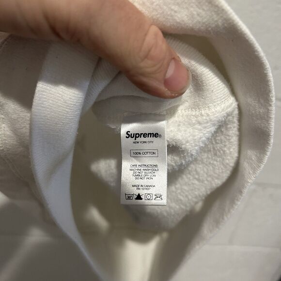 SS16 Supreme Anti-Church Pure Fear Hoodie Sweatshirt "White" - Picture 7 of 7